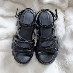 Sheer dot mini ribbon sports sandal - メルカリ