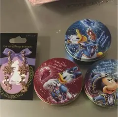 ディズニーセット ラプンツェルのイヤリング、15周年記念缶ケース！