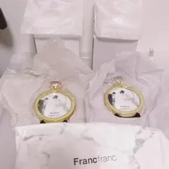 Francfranc リングフレーム ピンク クリア セット　フランフラン　新品