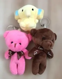 ぬいぐるみ　キーホルダー　くま　ぞう　マスコット　グッズ　即日発送