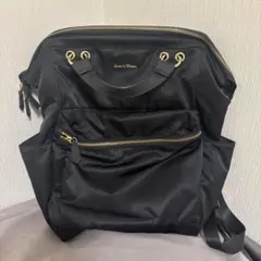 サマンサタバサ　リュック　ブラック　黒　可愛い　お洒落　美品　大容量　マザーズ