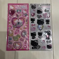 2種　サンリオ　キラキラジュエルシール　キティ　キラキララインストーンシール