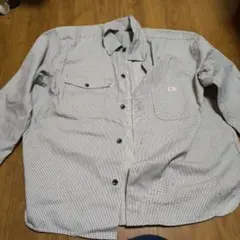 coen ストライプ柄 長袖シャツ L