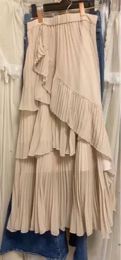 snidel スナイデル　シアーボリュームプリーツスカート　(ivr-0)