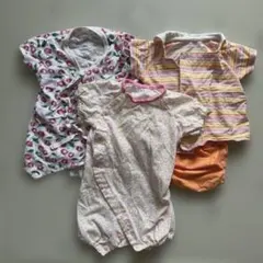 ロンパースセット　combiminiなど　60 70サイズ　春夏