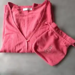 収納袋付き、サーモン ピンク カーディガン 七分袖　３Ｌ 冷房対策