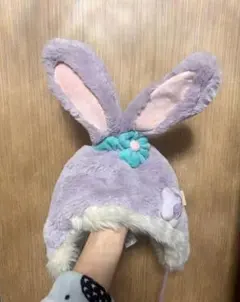 上海ディズニー　ステラルー　ファンキャップ　帽子ファンキャップ　もこもこ