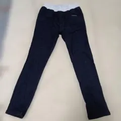 ウエストゴム ブラック ロングパンツ　140cm