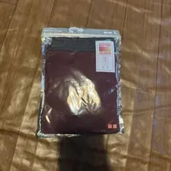 ユニクロHEATTECH ロングタイツ Lワインレッド