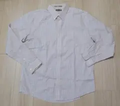 0503_エディバウアー_赤ストライプ長袖シャツ_ジャンク品_日本XL