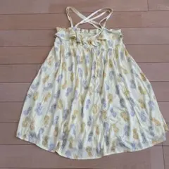 JILL STUART ジルスチュアート パイナップル柄 キャミソール 黄