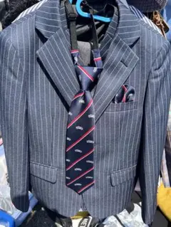 ネイビー ストライプ スーツセット