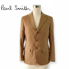 極美品】 PaulSmith 麻テーラードジャケット 42 裏地転写花柄 - メルカリ