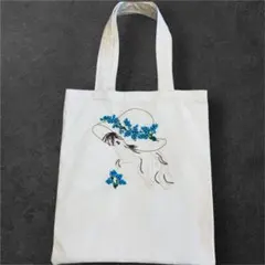 ハンドメイド トートバッグ 手刺繍