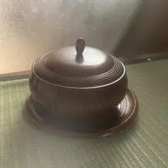 山中塗　木製 蓋付き菓子器