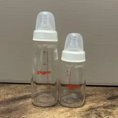 pigeonガラス製 哺乳瓶 2サイズセット 200ml 120ml