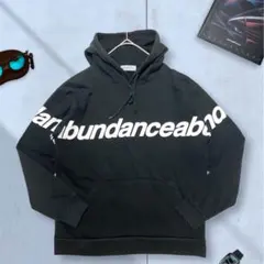 《BROWNY》 プルオーバーパーカー M 黒 ロゴテープ ユニセックス