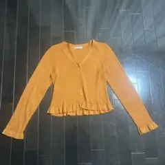 INGNI オレンジ Vネック カーディガン