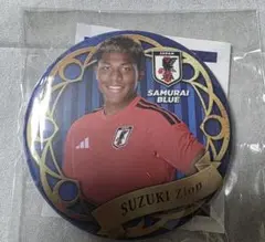 サッカー日本代表 鈴木彩艶 新ユニフォーム 缶バッジ