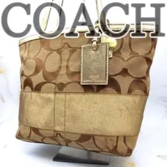 COACH コーチ トートバッグ ハンドバッグ シグネチャー 肩掛け キャンバス