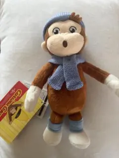 おさるのジョージ 25cmぬいぐるみ マフラー帽子