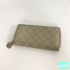 GUCCI グッチ グッチシマ ホワイトプリント ハート ジッピーウォレット