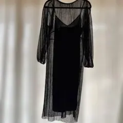 シースルーブラックドレス　ZARA usaSサイズ