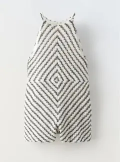 ZARA ストライプ柄オールインワン・サロペット サイズ7