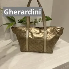 【Gherardini（ゲラルディーニ）】トートバッグ ゴールド 軽量　保存袋