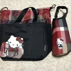 未使用 ハローキティトート&ペットボトルホルダー 2点セット