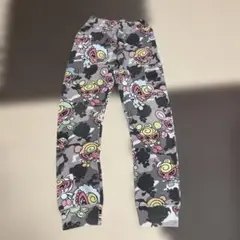 ヒスミニ　カモフラージュ柄キャラクターロングパンツ