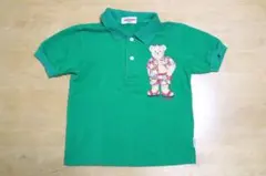 レア!!ビンテージmikihouse グリーン ポロシャツ 100cm