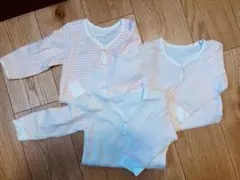 ベビー長袖ボディスーツ 3枚セット
