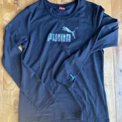 PUMA ブラック 長袖カットソー M