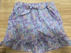 petit main 花柄フリル半ズボン 100cm