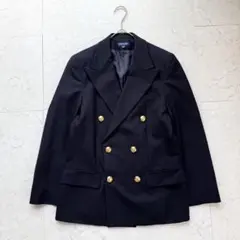 t*1様 希少❗️ラルフローレン 紺ブレ ダブル 金ボタン L XL 濃紺 ネイ