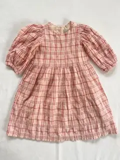 Apolina キッズ 半袖ワンピース チェック柄 3-5y - メルカリ