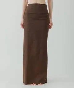 完売【ё BIOTOP】sheer tight skirt brownサイズ1のサムネイル