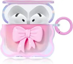 ☘️AirPods4 ケース かわいい おしゃれ ピンクリボン ケース