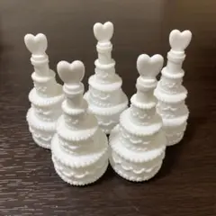 ウエディングケーキ　シャボン玉容器【空】5本入り