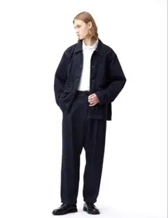 【未使用】GU XS デニムキャロットパンツ69NAVY