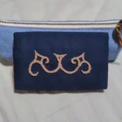 アイヌ刺繍のカードケース　ハンドメイド　アイヌ文様　名刺入れ