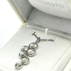 27957✨️ミキモト ネックレス 5粒 アコヤ真珠 ぶどうモチーフ