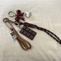 じゃらじゃらキーホルダー バッグチャーム キーホルダー チョコレート