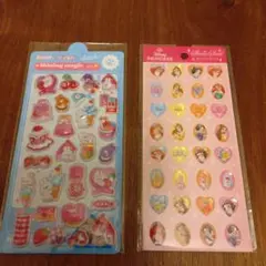 【値下】【新品】Disney ストーンシール&うさぎシール 2枚セット