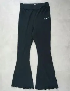 【人気!】ナイキ NIKE L レギンスパンツ黒 フレア リブ