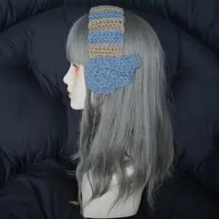 4 ハンドメイド編み物　イヤーマフ 耳当て　天使の羽 ウィッシュコア　森ガール