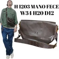 MANO FECE マノフェス ヴィンテージ レザー ショルダー バッグ カバン