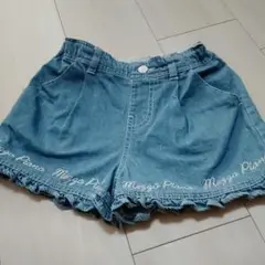 メゾピアノ　ロゴ入り　ショートパンツ　110サイズ