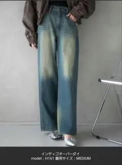 WEGO ストレートデニムパンツ インディゴブルー　Sサイズ